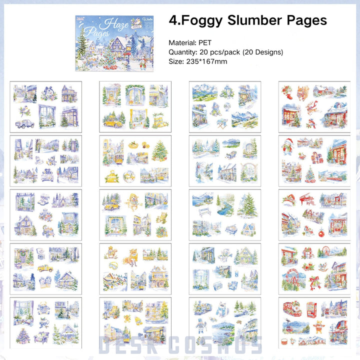 Four Seasons Scenery Journal PET Stickers - Desk Cosmos