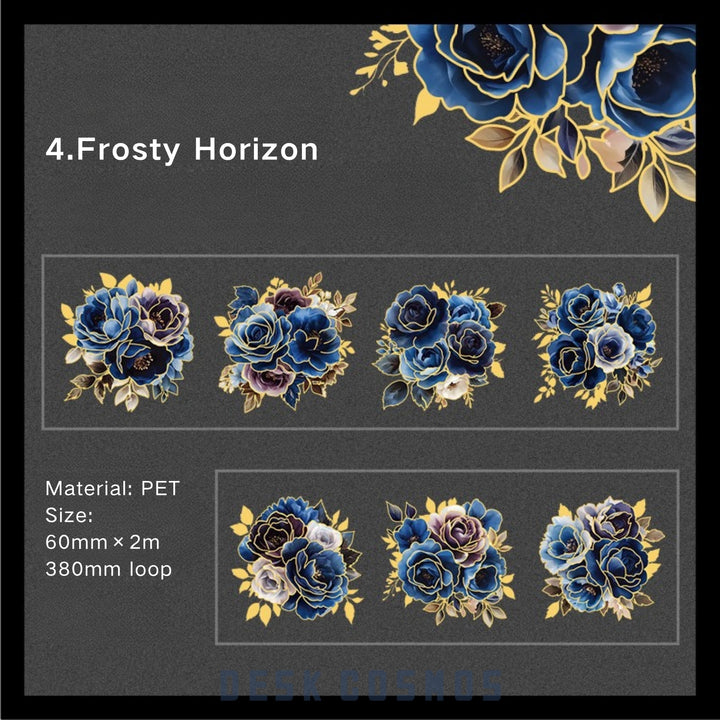 Gothic PET Tape Gilded Flower dark floral aesthetic