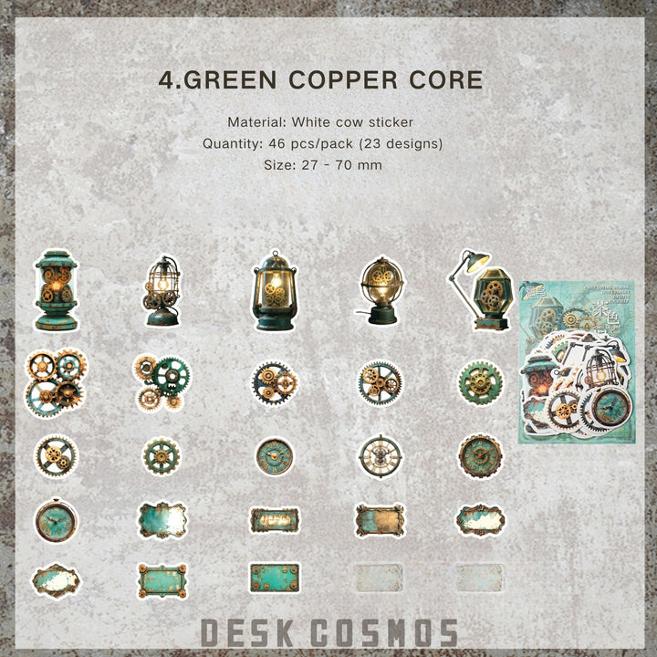 Steampunk Stickers Punk Era Series Collage DIY Theme