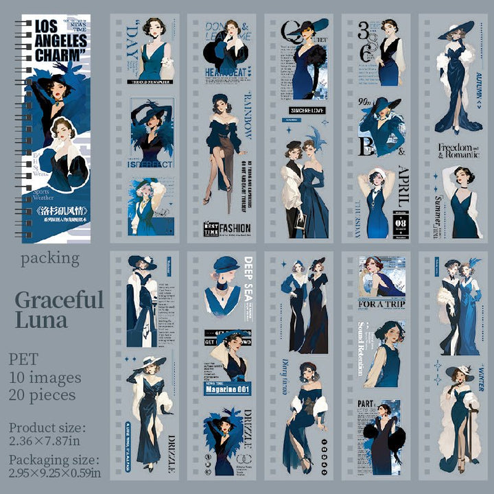 Los Angeles Stylish Women Sticker Books - Desk Cosmos