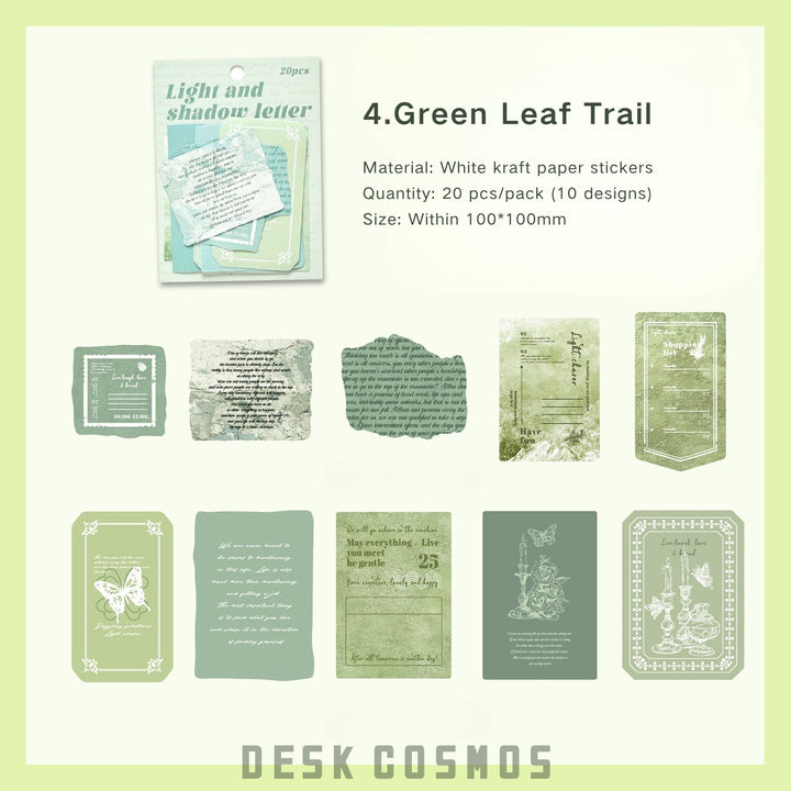 Light and Letterhead Vintage Texture Paper for Scrapbooking