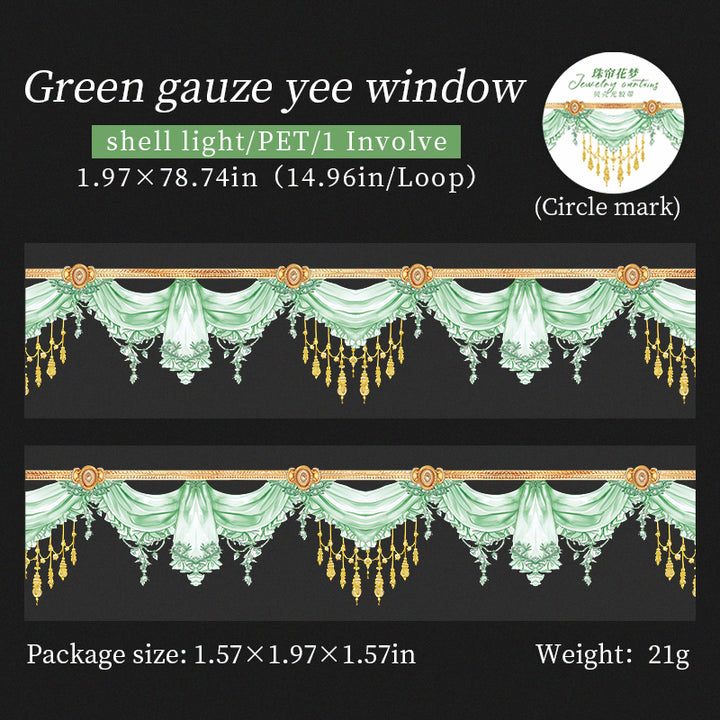 Jewelry Curtains luxury background tape for scrapbook layering