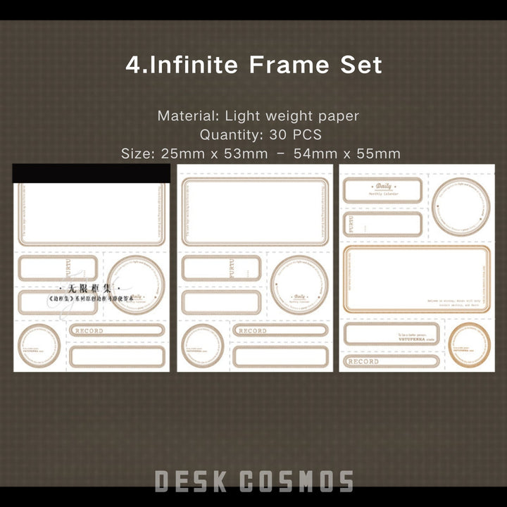 Border Set Infinite Frame Paper Tearable and Elegant