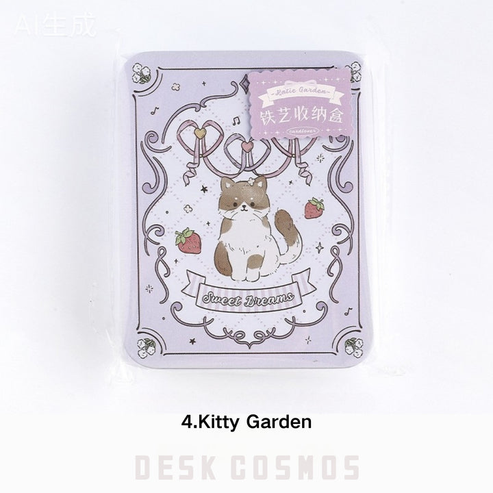 Eurasian Fairy Tales Cute Storage Boxes Rose Kitty Garden Perfect For Scrapbook