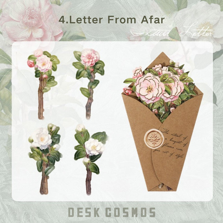 Blooming Letter Distant Letter Journal Stationery Cardstock