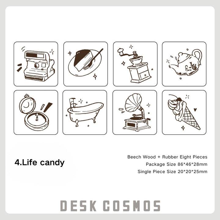 Cute Little Seal Cute DIY Coffee Food Wooden Stamps