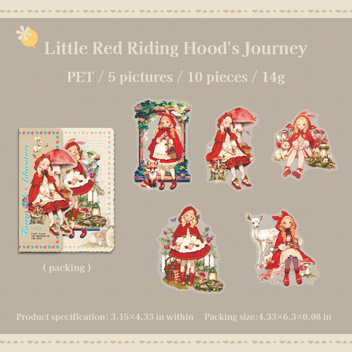 Fairy Tale Adventure PET Stickers Magical Characters Suitable For Personalized Decoration
