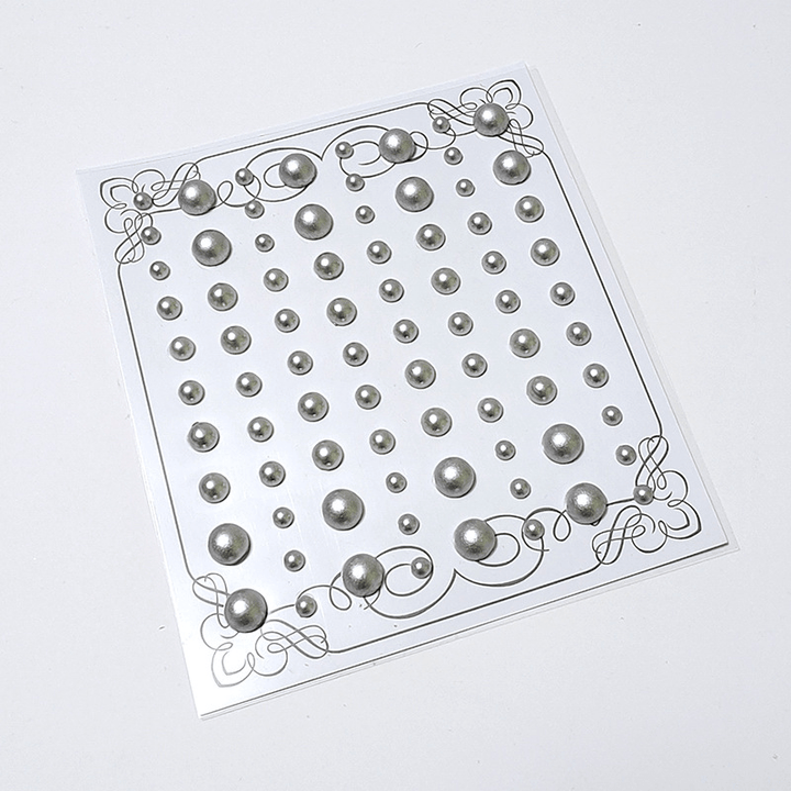 Basic Polka Pearl Stickers Set Cute Craft Supply