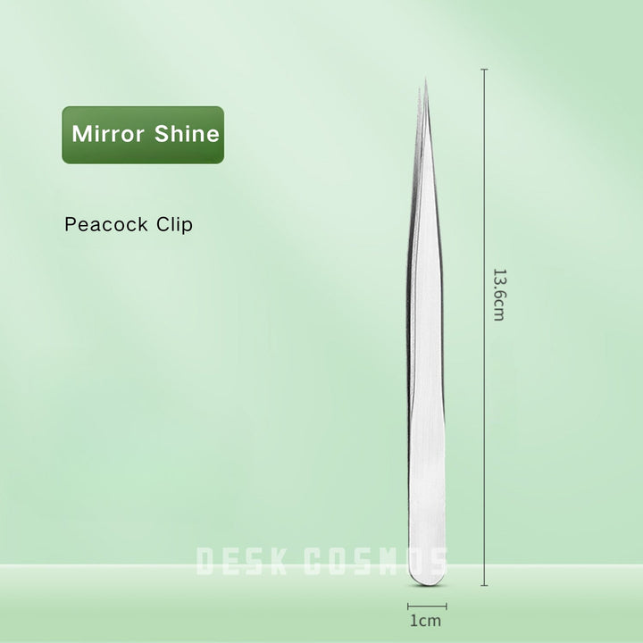 Mirrored Peacock Clip