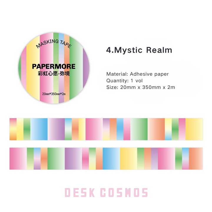 Rainbow Wishes Tape Stylish Craft Supplies