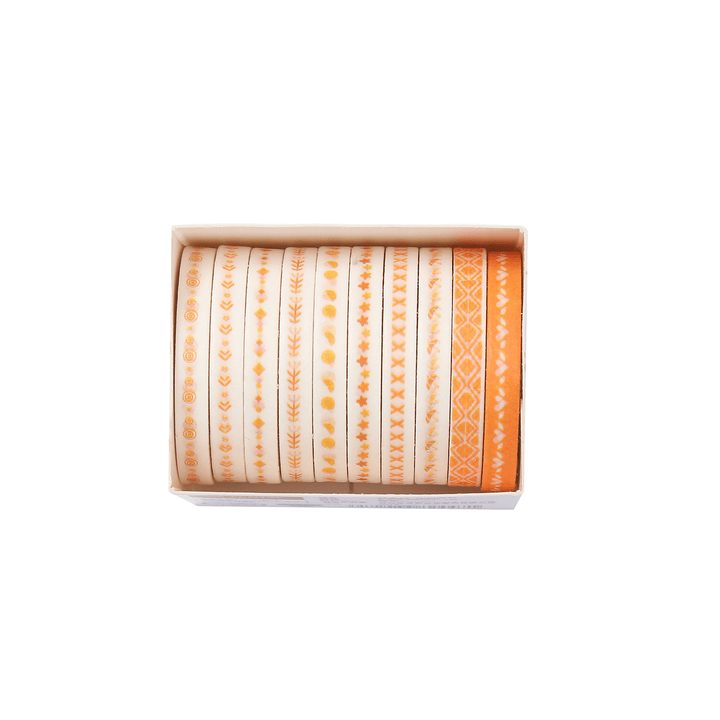 Rainbow Series Orange Fruit Decorative Tape Bright Warm