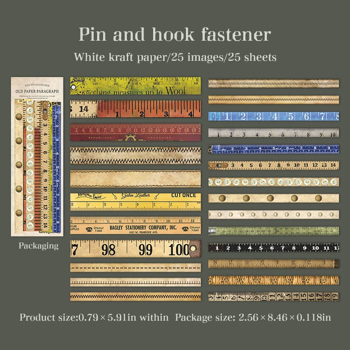 Old Paper Paragraph Vintage Stickers - Desk Cosmos