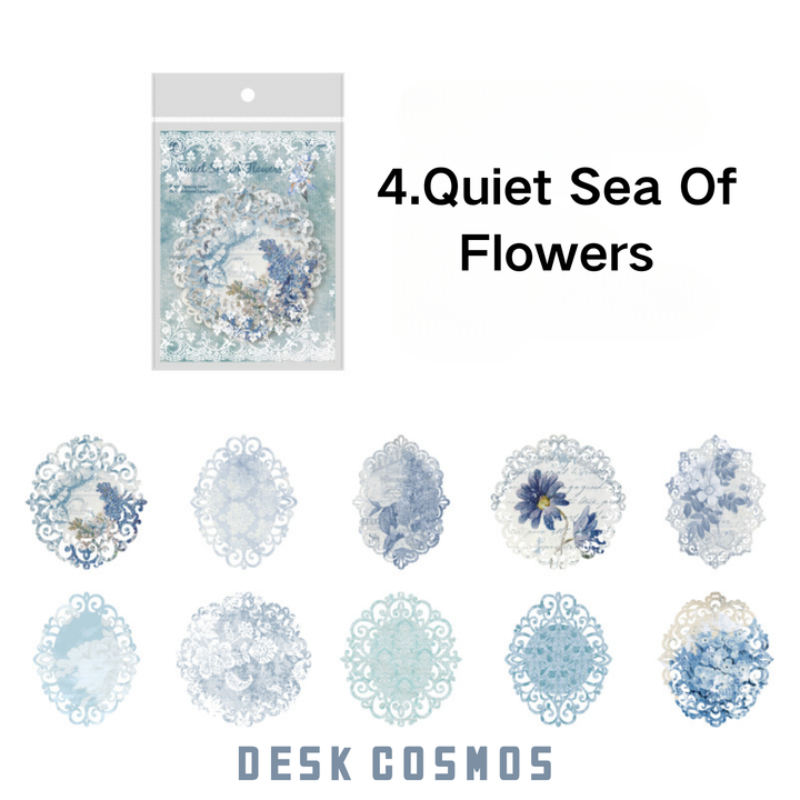 Quiet Sea Of Flowers Design, DIY Scrapbook Decoration Material