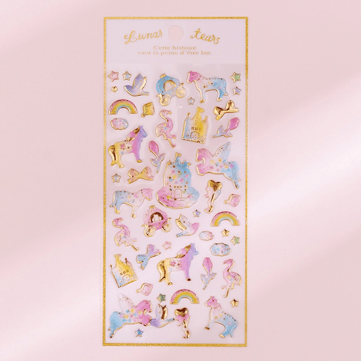 Dreamy Resin Collection Rainbow Unicorn 3D Kawaii Stickers