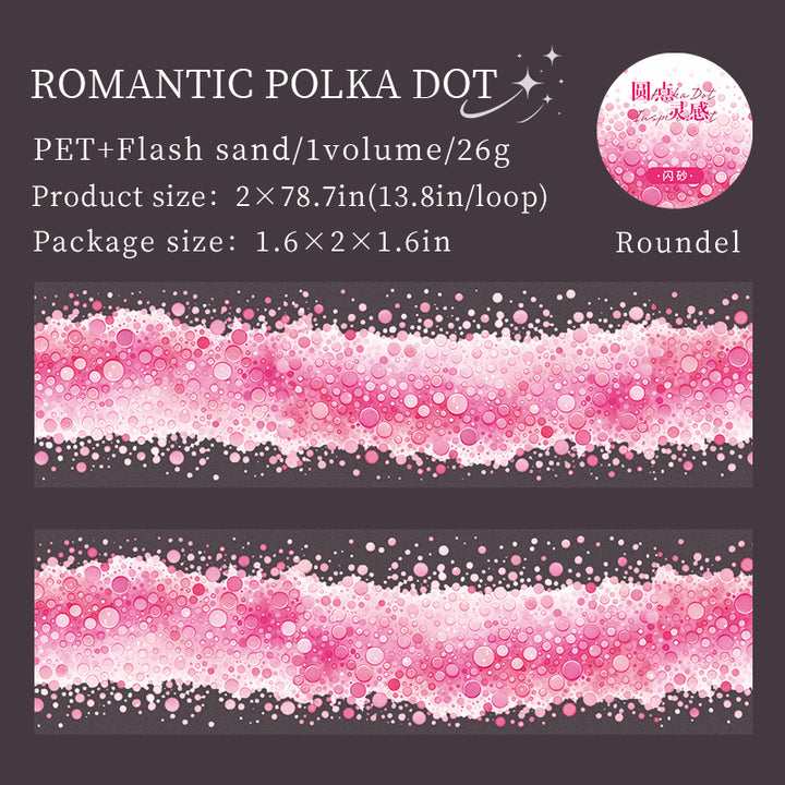 Watercolor PET Tape Dot Inspiration dreamy dot pattern tape