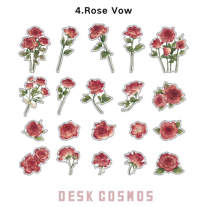 Garden Imagination Series Romantic Garden Stickers for DIY Scrapbook
