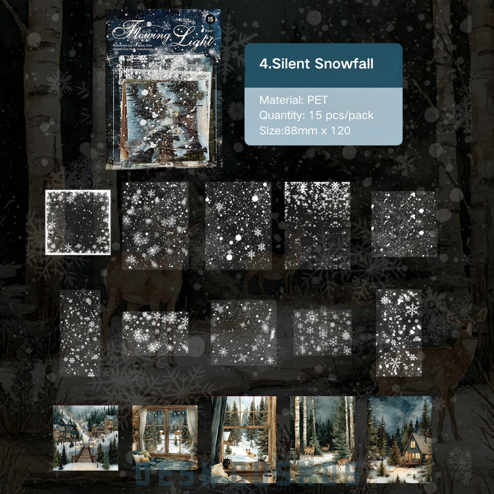 Rainy Cityscape Decorative PET Sticker - Desk Cosmos