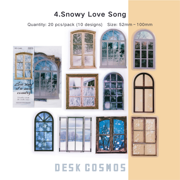 Stickers PET Window Weather Series DIY Craft Essentials