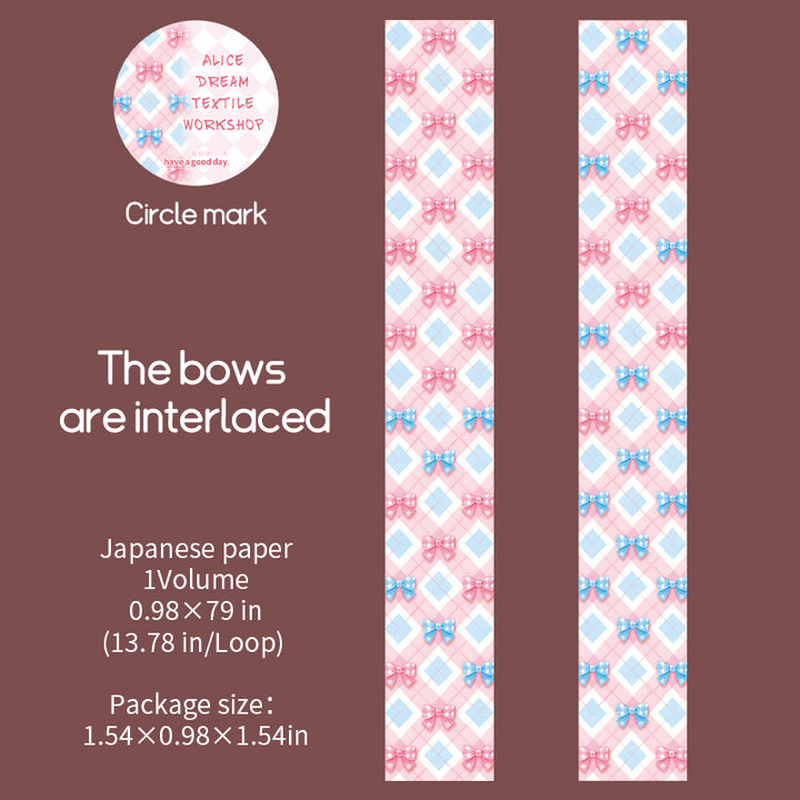 Alice Dream Washi Tape Fantasy Theme Scrap Tape