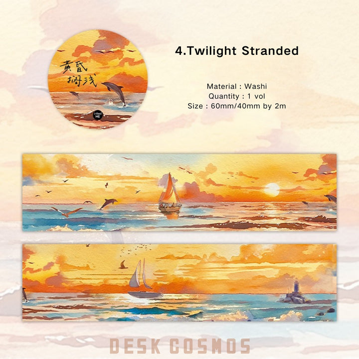Endless Sea View Washi Tape DIY Craft Supplies