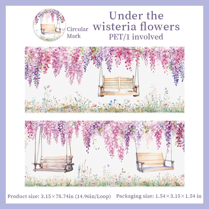 Go Swing Together PET Tape Nature Scenery for Art Projects