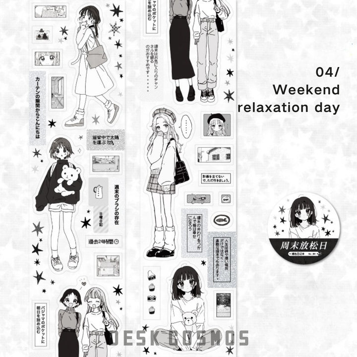 Faded Diary Tapes Fun Sticker Collection