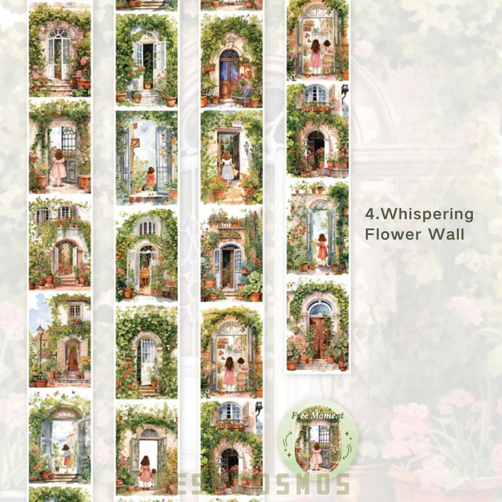 Moment Of Freedom Whispering Flower Wall Vintage Romance Tape