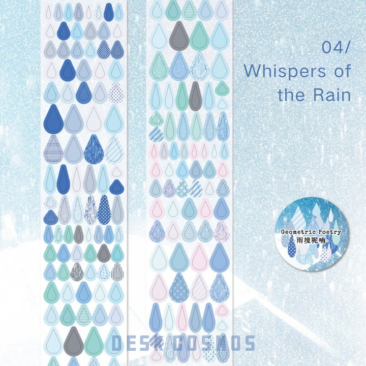 Geometry Poetry Tape Rain Whisper Weather Basics
