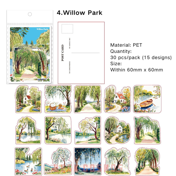 Town Stickers PET Little Town Memo Town Life Mood