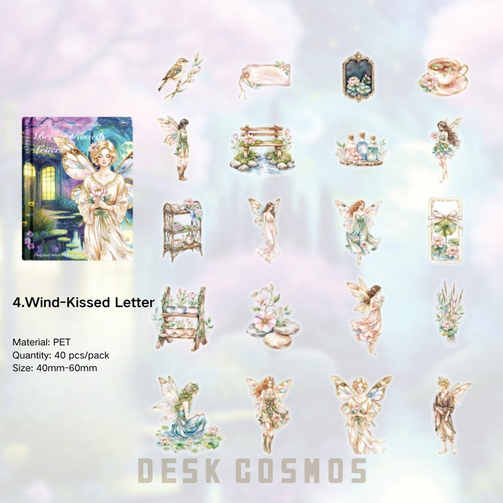 Fantasy Fairy Character PET Stickers - Desk Cosmos