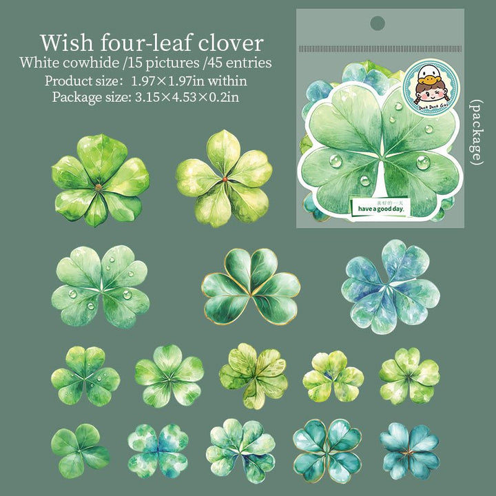 Leaf Stickers A Leaf PET Nature Moodboard Material