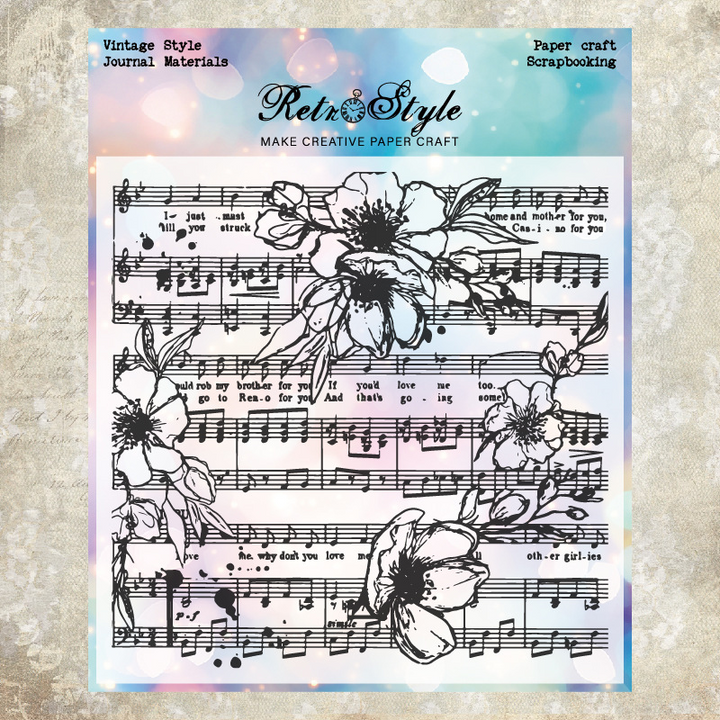Transparent Stamp Rosewood Pattern Series rosewood journal craft