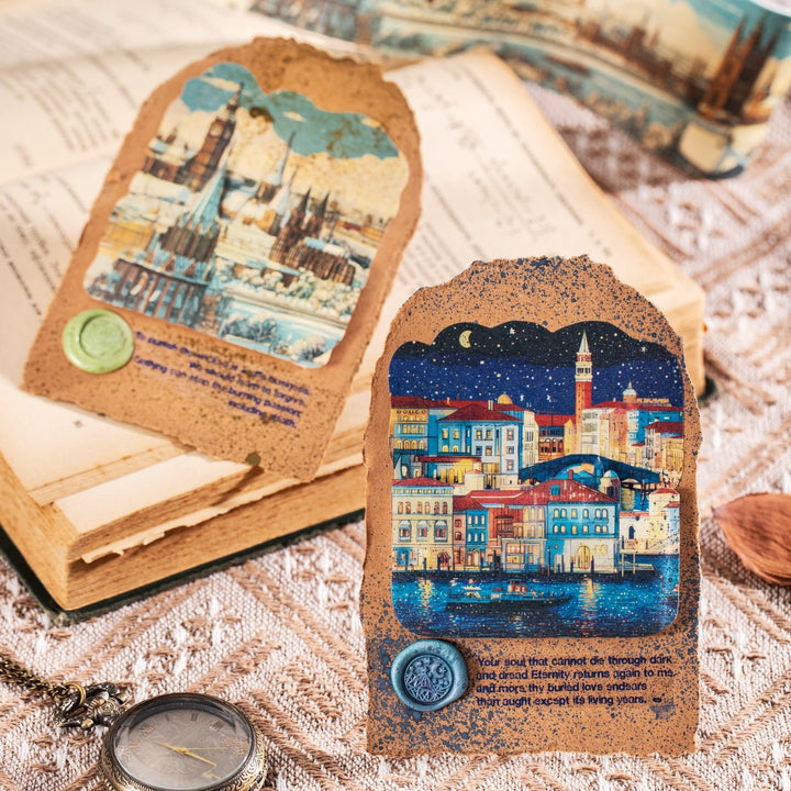 European Traveler Vintage Journal Washi Tapes - Desk Cosmos