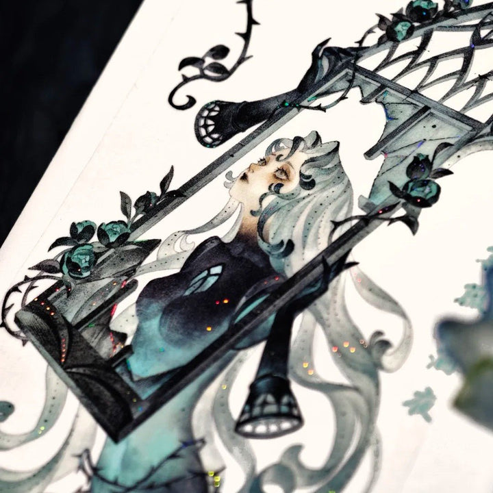 Gothic Night Witch Decorative PET Tape - Desk Cosmos