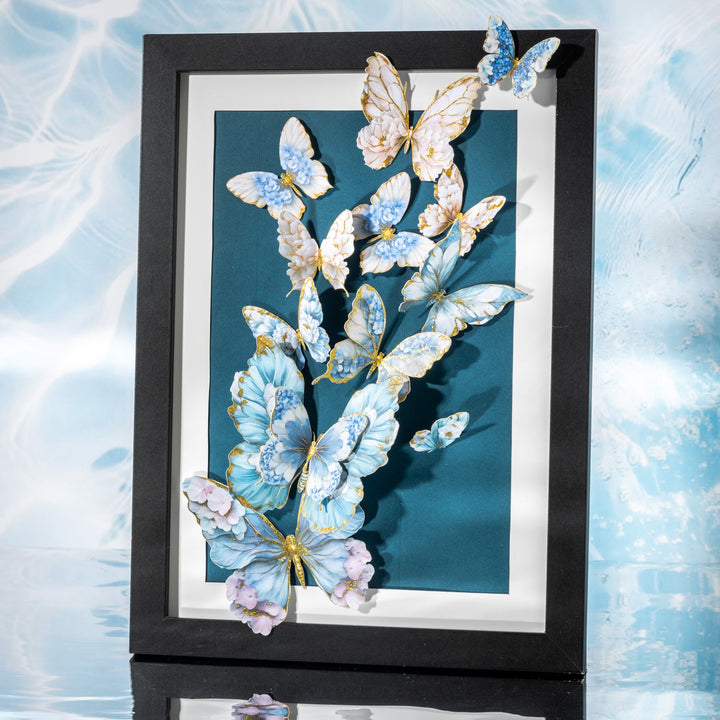 Butterfly in Water Retro Foil Stickers - Desk Cosmos