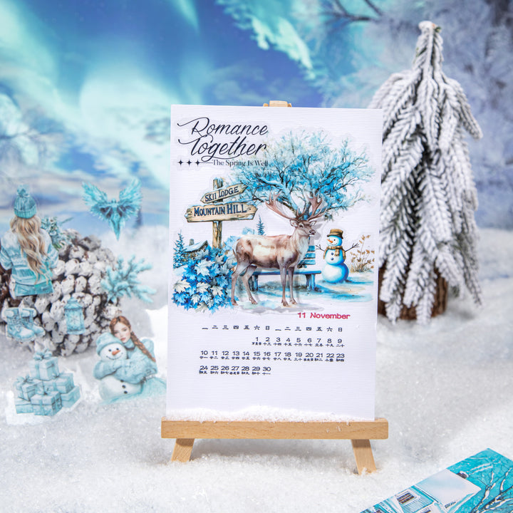 Snow Country Illusion Winter Theme Stickers - Desk Cosmos