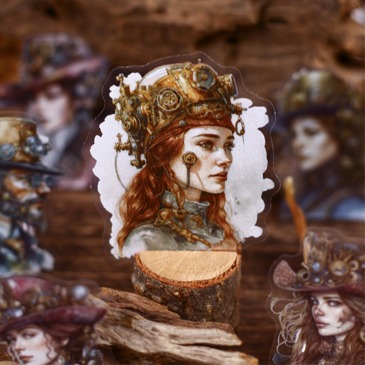 Age of Steam Series Steampunk PET Stickers - Desk Cosmos