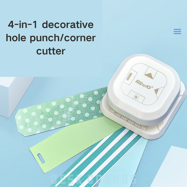 4 in 1 Corner Cutter Scrapbooking Punch for Journal Decoration