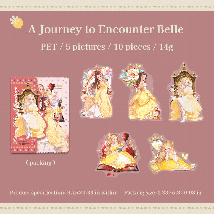 Fairy Tale Adventure PET Stickers DIY Characters Suitable For Creative Work