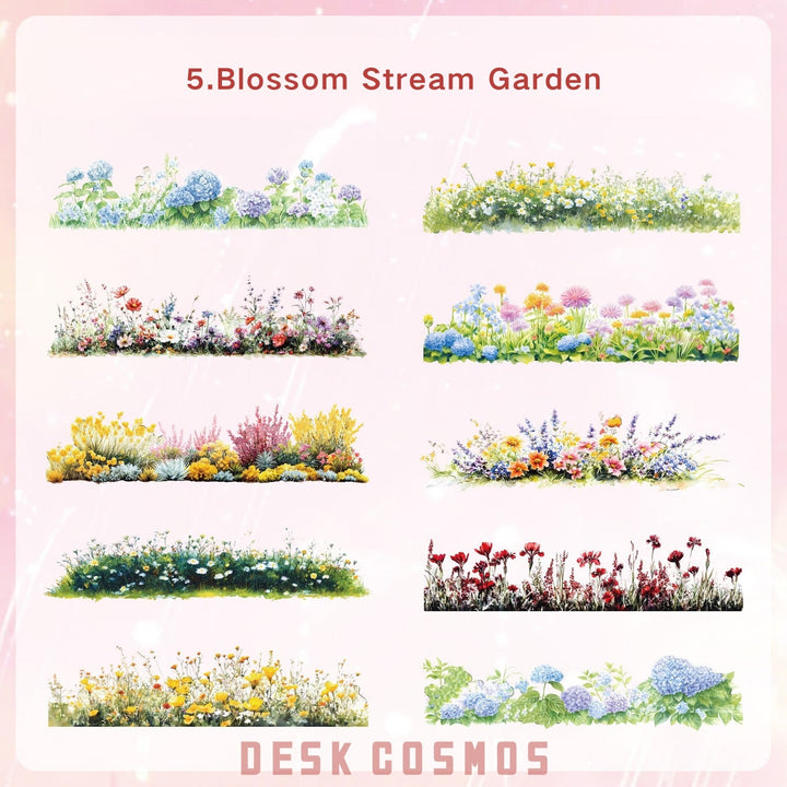Thought of Lin Flower Stream PET Sticker Set