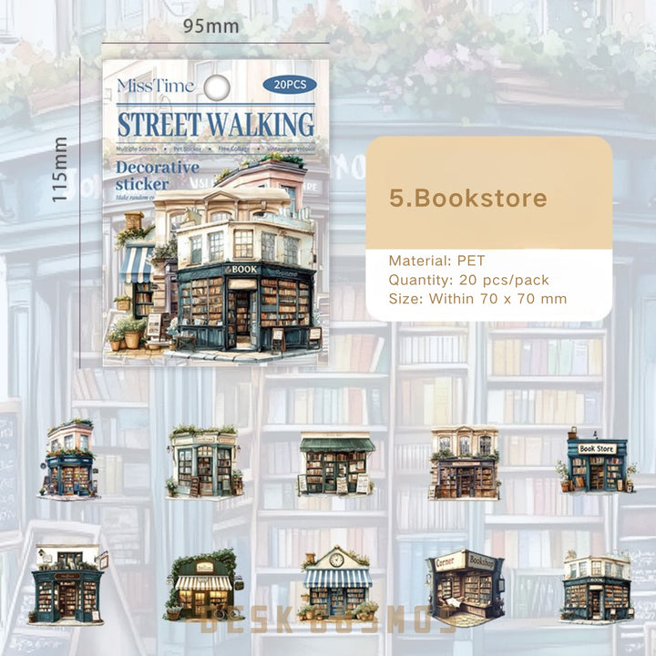 Scenery Sticker Street Walking Series City View Sticker