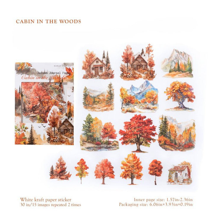 Autumn Stickers – Forest, Farm, Butterflies, Leaves - Desk Cosmos