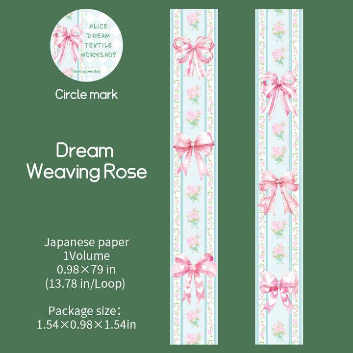 Alice Dream Washi Tape Good for Journal Lovers