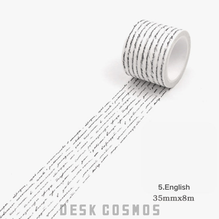 Vintage Washi Tape – Letters, Newspaper, Map, Tickets - Desk Cosmos