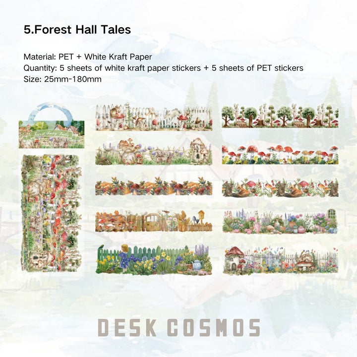 Vintage Stickers Scrapbooking Natural Museum Series Retro Style
