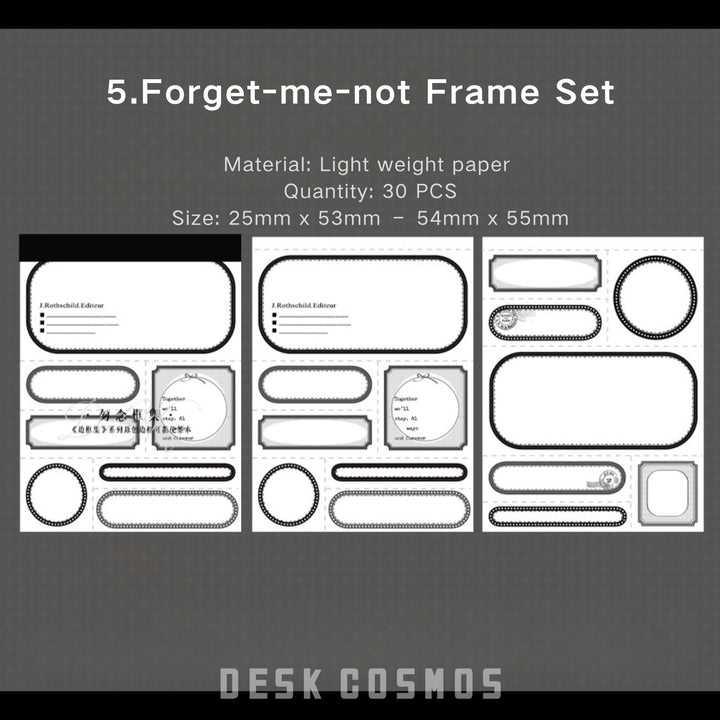 Border Set Missed Frame Decorative Note Pad