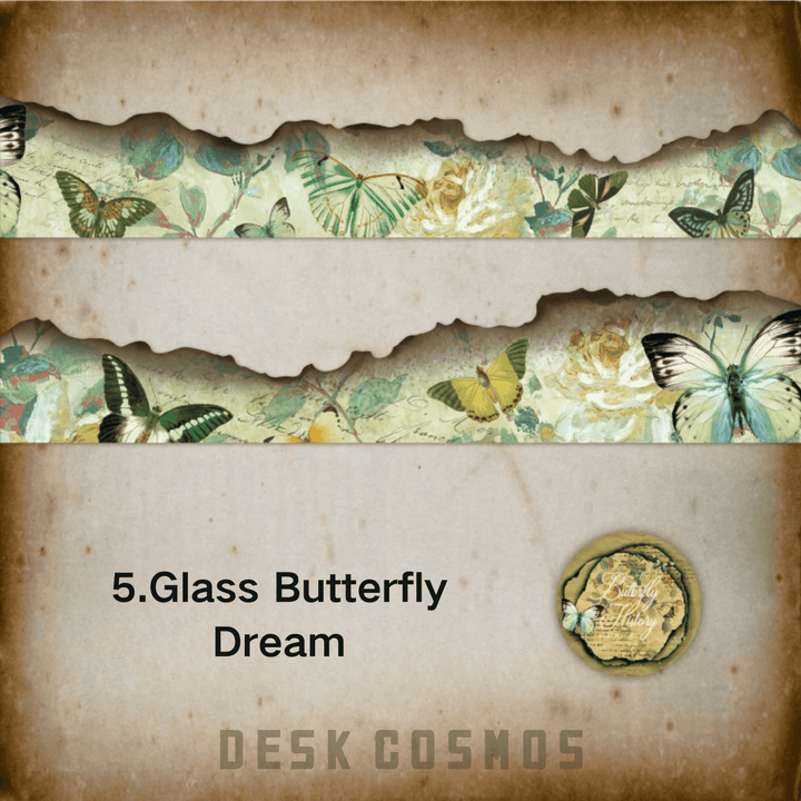 Butterfly Epic Series Glass Butterfly Dream Ephemeral Washi Tape
