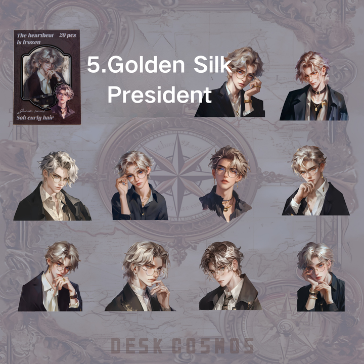 Golden Silk President Theme Planner Materials