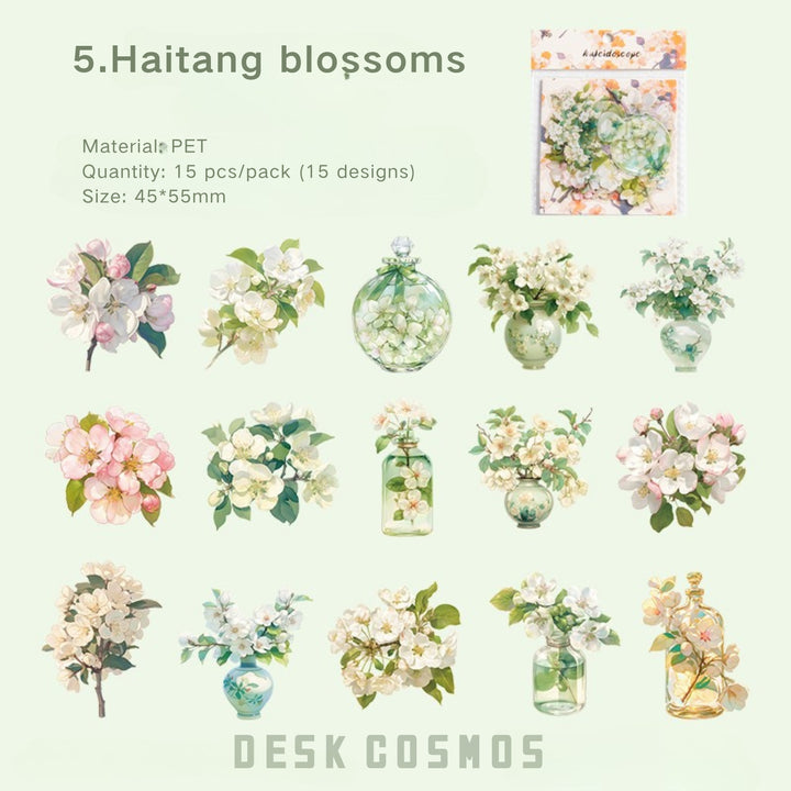 Kaleidoscope Series Haitang blossoms Pink Spring Flowers