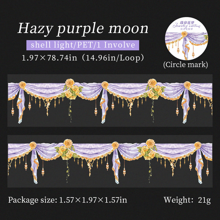 Jewelry Curtains translucent PET tape for romantic spreads
